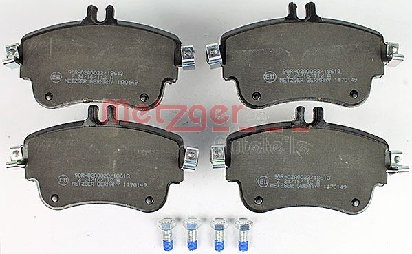 METZGER 1170149 Bremsbelagsatz, Scheibenbremse